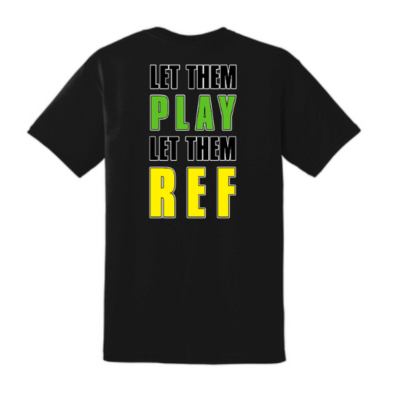 Let Them Play Block design SS Port & Co® Core Blend Tee