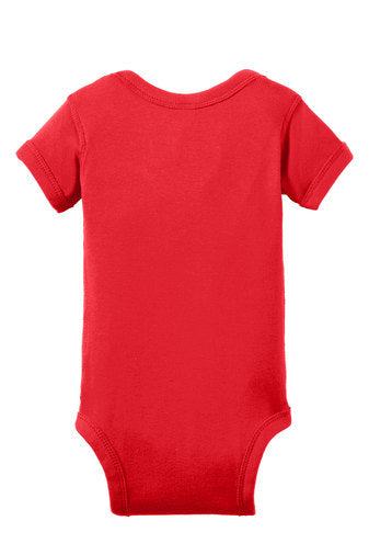 RS4400 -Rabbit Skins™ Infant Short Sleeve Baby Rib Bodysuit-SSA