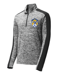 ST397-Sport-Tek® PosiCharge® Electric Heather Colorblock 1/4-Zip Pullover- KVU