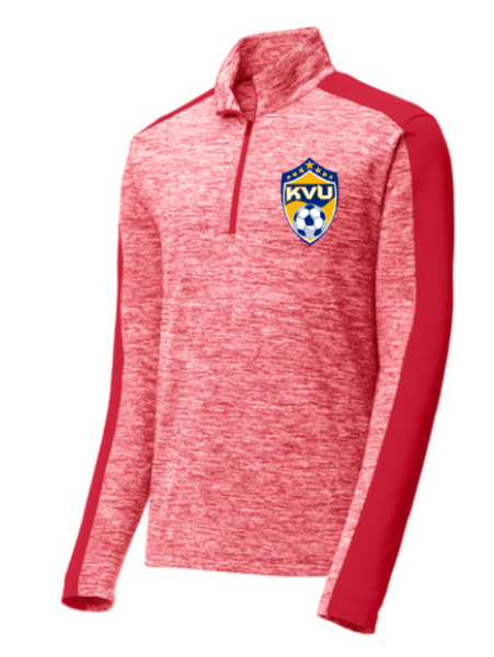 ST397-Sport-Tek® PosiCharge® Electric Heather Colorblock 1/4-Zip Pullover- KVU