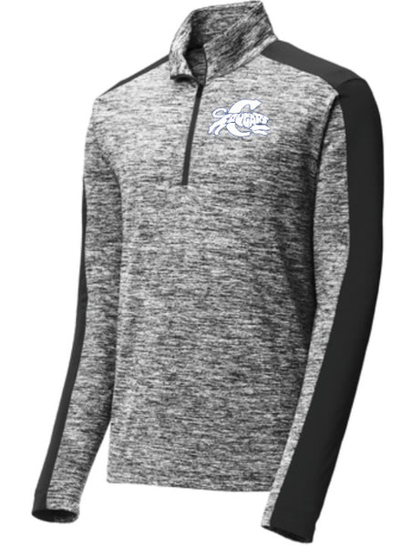 Chas Cougars Sport-Tek® PosiCharge® Electric Heather Colorblock 1/4-Zip Pullover St397