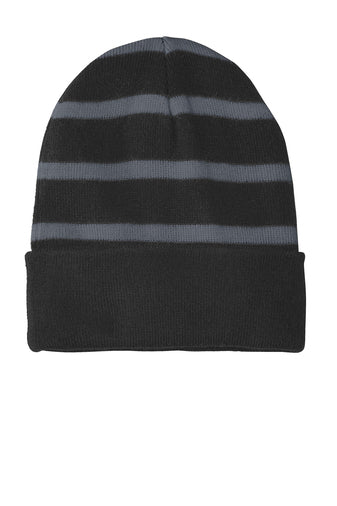 STC31 -Sport-Tek® Striped Beanie with Solid Band- SSA