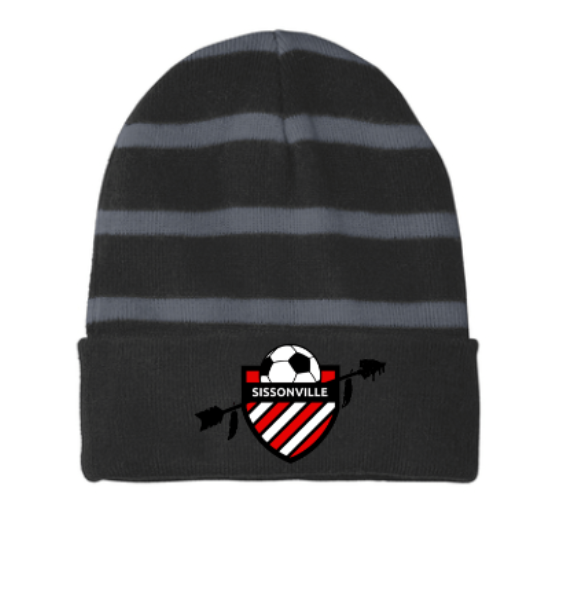 STC31 -Sport-Tek® Striped Beanie with Solid Band- SSA