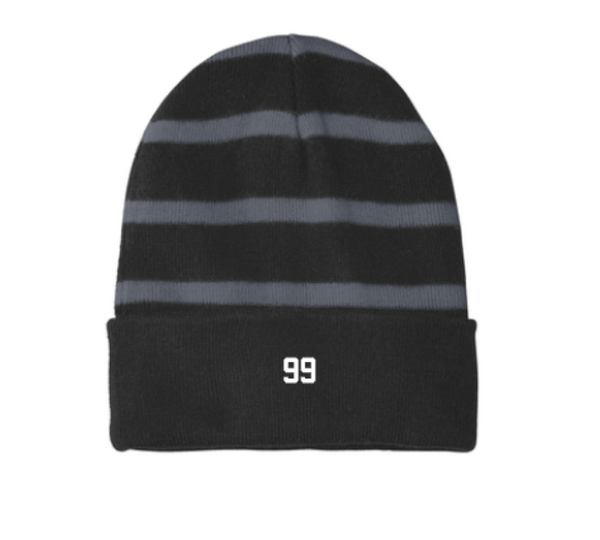 STC31 -Sport-Tek® Striped Beanie with Solid Band- Clash