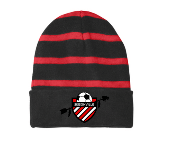 STC31 -Sport-Tek® Striped Beanie with Solid Band- SSA