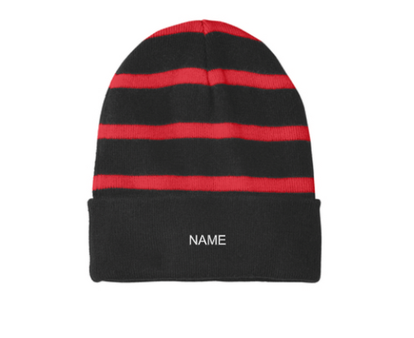 STC31 -Sport-Tek® Striped Beanie with Solid Band- SSA