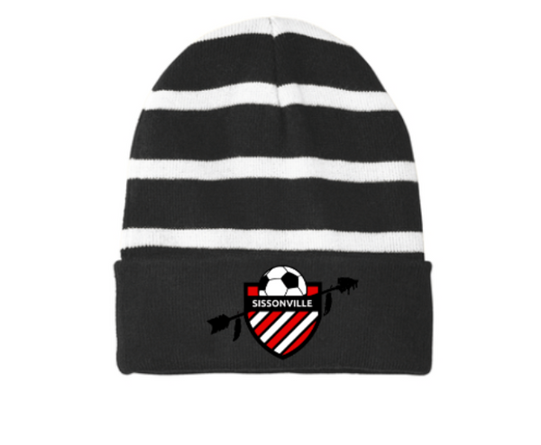 STC31 -Sport-Tek® Striped Beanie with Solid Band- SSA