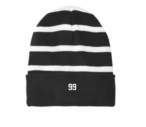 STC31 -Sport-Tek® Striped Beanie with Solid Band- Clash