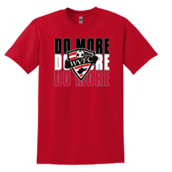 NEW PRODUCT!   WVFC Do More Gildan® DryBlend® 50 Cotton/50 Poly T-Shirt 8000