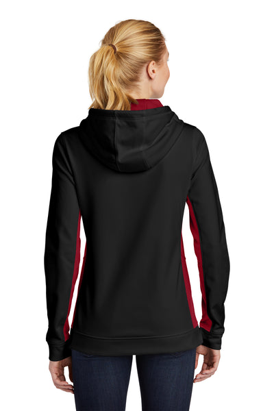 Sport-Tek® Ladies Sport-Wick® Fleece Colorblock Hooded Pullover