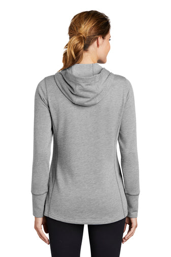 Sport-Tek ® Ladies PosiCharge ® Tri-Blend Wicking Fleece Hooded Pullover