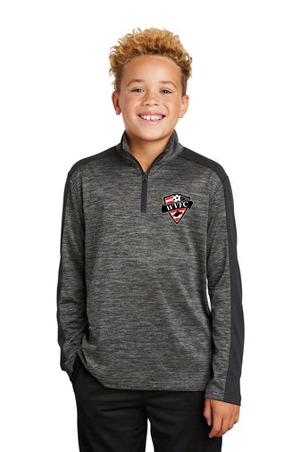 Sport-Tek ® Youth PosiCharge ® Electric Heather Colorblock 1/4-Zip Pullover