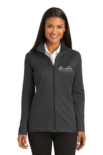 Port Authority® Ladies Vertical Texture Full-Zip Jacket