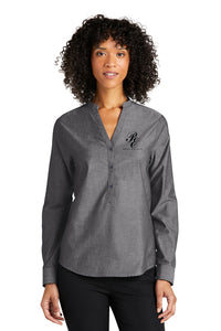 Port Authority® Ladies Long Sleeve Chambray Easy Care Shirt