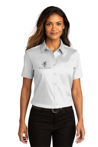 Port Authority® Ladies Short Sleeve SuperPro React ™ Twill Shirt