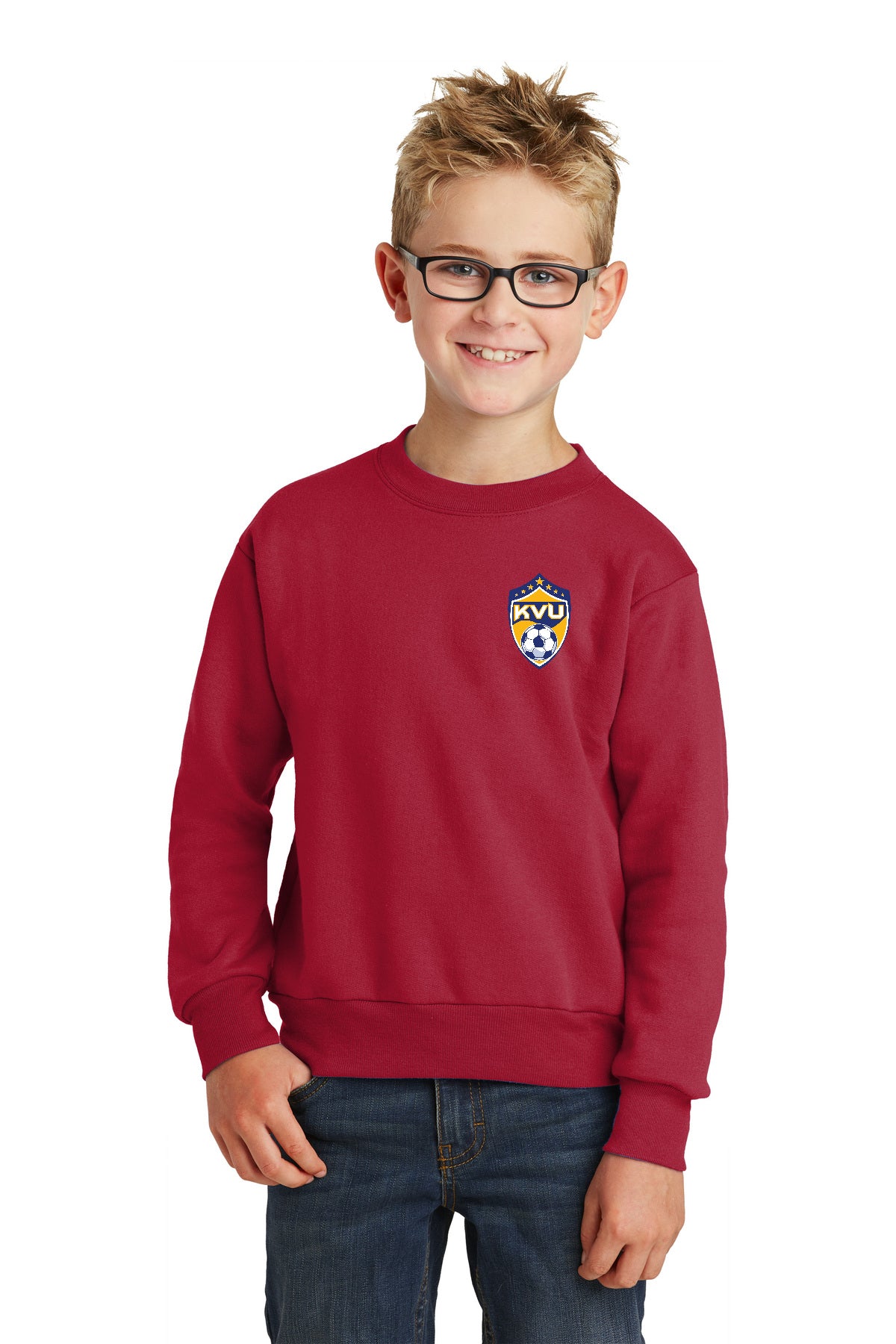Port & Company® Youth Core Fleece Crewneck Sweatshirt