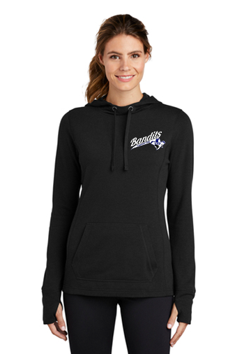 Sport-Tek ® Ladies PosiCharge ® Tri-Blend Wicking Fleece Hooded Pullover