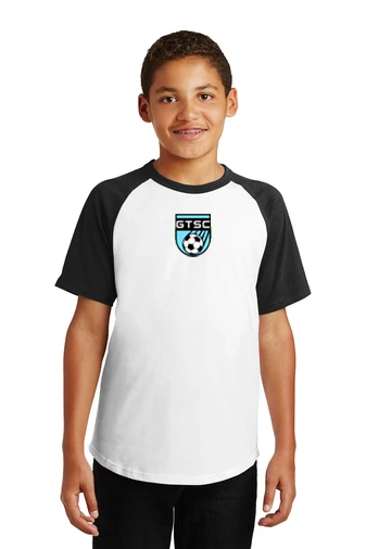 Sport-Tek® Youth Short Sleeve Colorblock Raglan Jersey