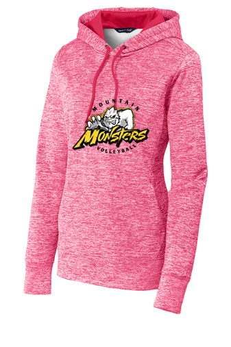 Sport-Tek® Ladies PosiCharge® Electric Heather Fleece Hooded Pullover